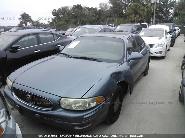 1G4HR54K42U202350 - 2002 BUICK LESABRE LIMITED BLUE photo 2