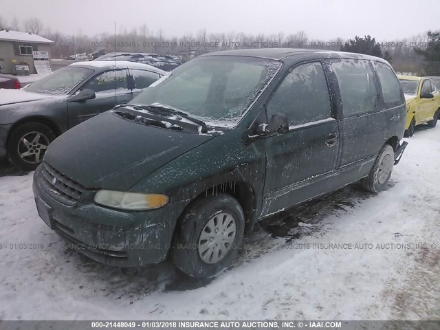 2P4FP25B5XR216515 - 1999 PLYMOUTH VOYAGER GREEN photo 2