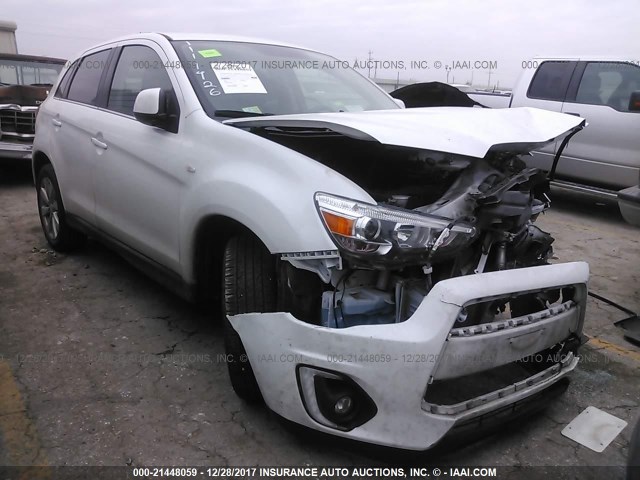 4A4AP4AU6FE051547 - 2015 MITSUBISHI OUTLANDER SPORT SE/GT WHITE photo 1