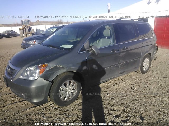 5FNRL38758B109570 - 2008 HONDA ODYSSEY EXL ნაცრისფერი ფოტო 2