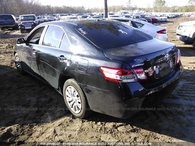 4T1BF3EK0BU748886 - 2011 TOYOTA CAMRY SE/LE/XLE BLACK photo 3
