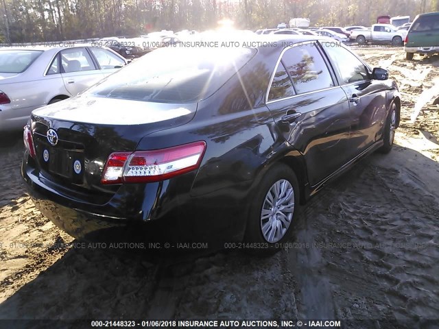 4T1BF3EK0BU748886 - 2011 TOYOTA CAMRY SE/LE/XLE BLACK photo 4