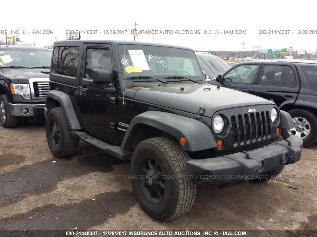 1C4AJWAG6CL181818 - 2012 JEEP WRANGLER SPORT BLACK photo 1