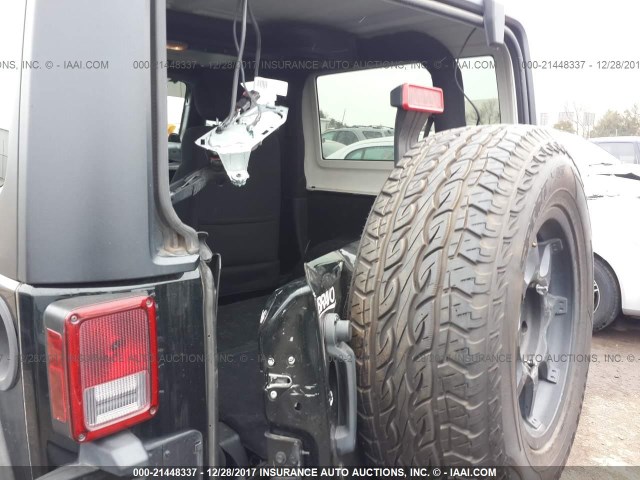 1C4AJWAG6CL181818 - 2012 JEEP WRANGLER SPORT BLACK photo 6