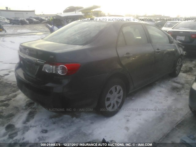 JTDBU4EE3B9163023 - 2011 TOYOTA COROLLA S/LE GRAY photo 4