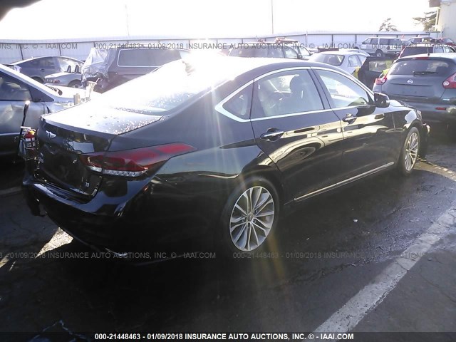 KMHGN4JE5FU030982 - 2015 HYUNDAI GENESIS 3.8L BLACK photo 4