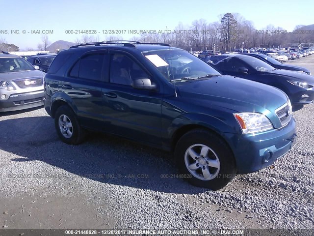 KNDJC733765537082 - 2006 KIA SORENTO EX/LX BLUE photo 1