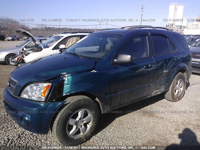 KNDJC733765537082 - 2006 KIA SORENTO EX/LX BLUE photo 6