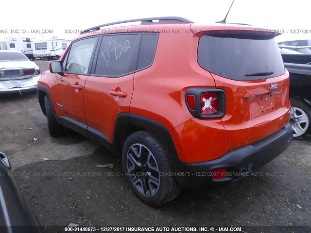 ZACCJABT1FPC40829 - 2015 JEEP RENEGADE LATITUDE ORANGE photo 3