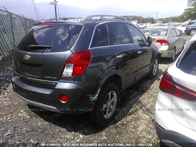 3GNAL3EK5DS614927 - 2013 CHEVROLET CAPTIVA LT GRAY photo 4