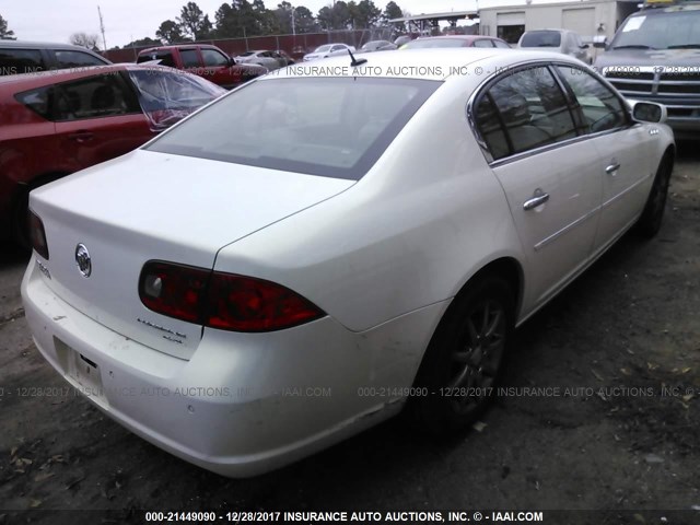 1G4HD57237U109076 - 2007 BUICK LUCERNE CXL WHITE photo 4