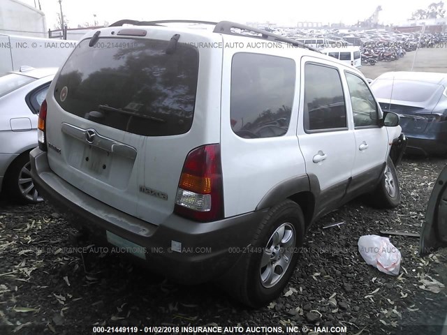 4F2CZ06163KM50182 - 2003 MAZDA TRIBUTE ES WHITE photo 4