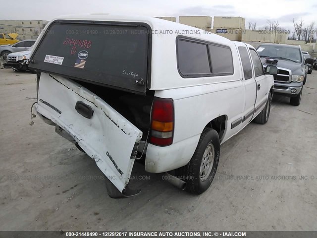 1GCEK19T72E205288 - 2002 CHEVROLET SILVERADO K1500 WHITE photo 4