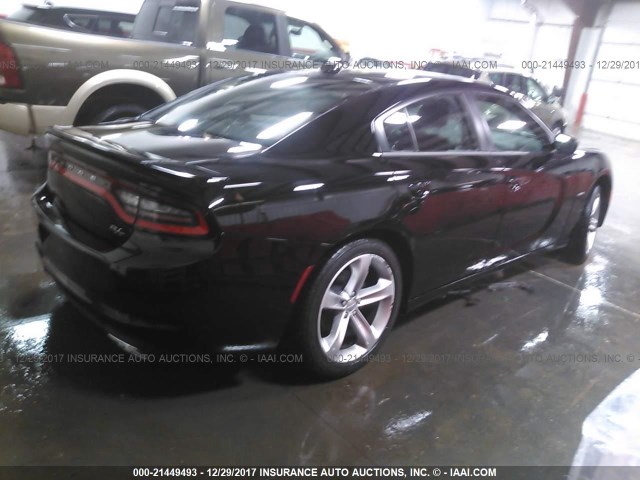 2C3CDXCT9GH298848 - 2016 DODGE CHARGER R/T BLACK photo 4