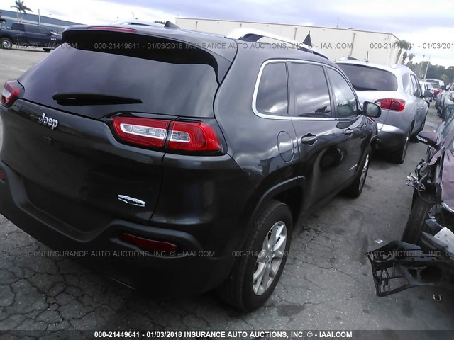 1C4PJLCB2GW290887 - 2016 JEEP CHEROKEE LATITUDE GRAY photo 4