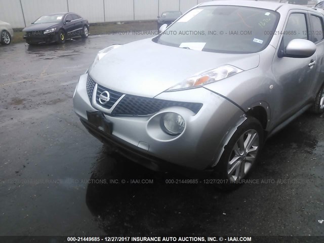 JN8AF5MV2CT119732 - 2012 NISSAN JUKE S/SV/SL SILVER photo 6