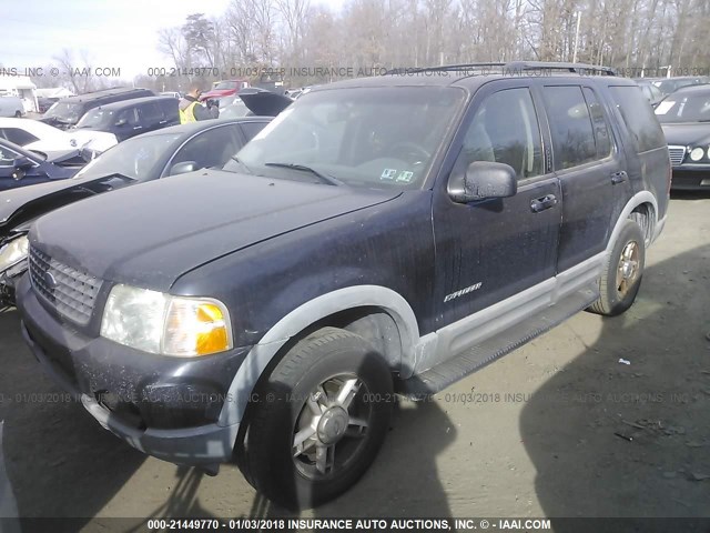 1FMZU73E52ZA99338 - 2002 FORD EXPLORER XLT BLUE photo 2