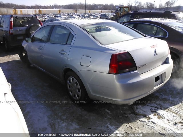 4A3AB36F17E077269 - 2007 MITSUBISHI GALANT ES SILVER photo 3