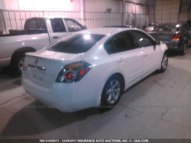 1N4AL21E57N402181 - 2007 NISSAN ALTIMA 2.5/2.5S WHITE photo 4