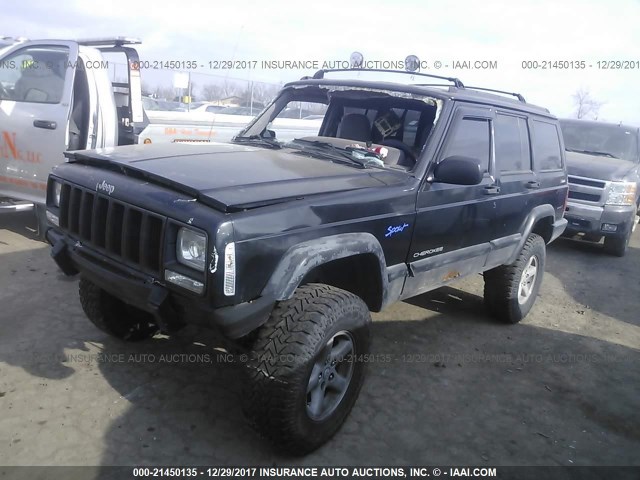 1J4FJ68S1WL272056 - 1998 JEEP CHEROKEE SPORT/CLASSIC შავი ფოტო 2