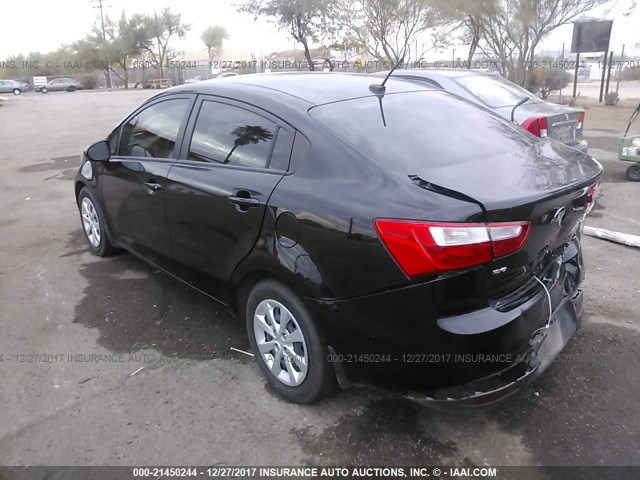 KNADM4A38F6525056 - 2015 KIA RIO LX Սև լուսանկար 3