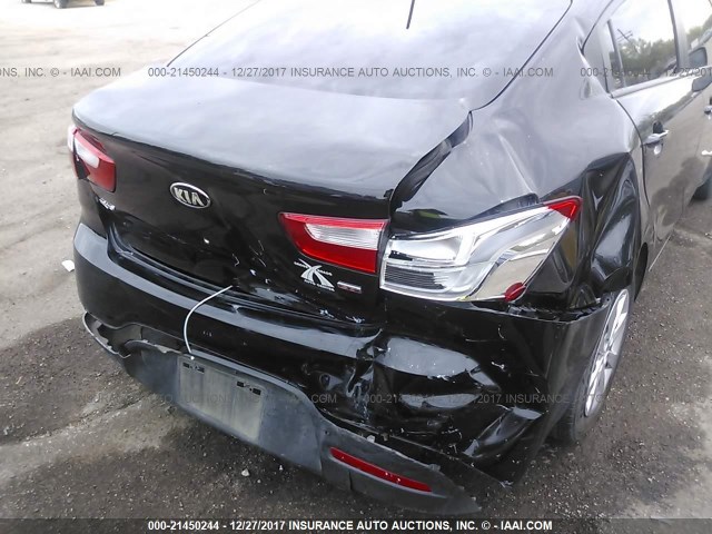 KNADM4A38F6525056 - 2015 KIA RIO LX Սև լուսանկար 6