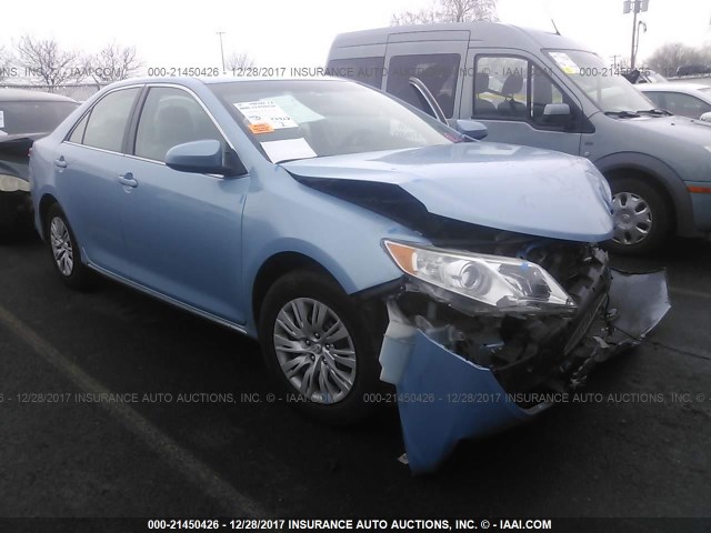 4T4BF1FK3CR204859 - 2012 TOYOTA CAMRY SE/LE/XLE BLUE photo 1