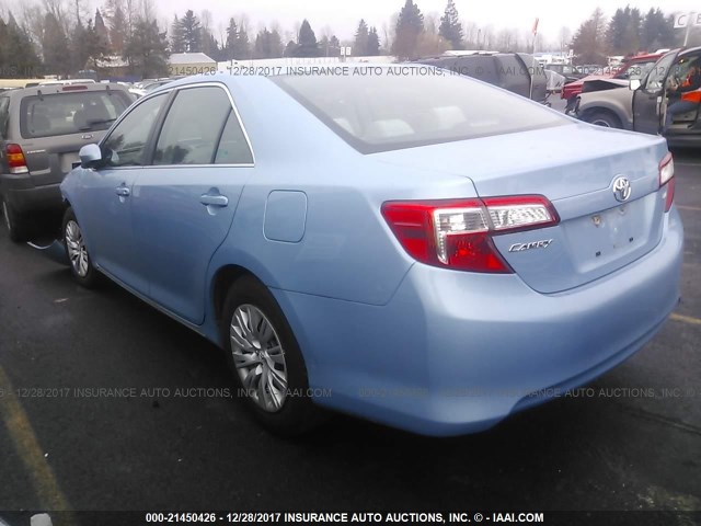 4T4BF1FK3CR204859 - 2012 TOYOTA CAMRY SE/LE/XLE 蓝色 照片 3