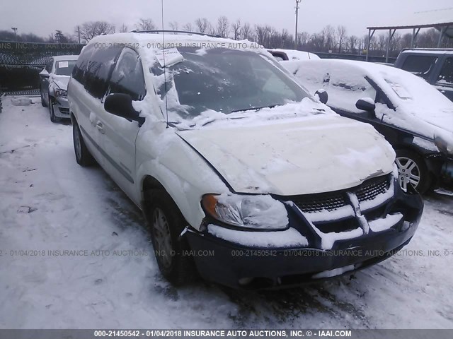 2B4GP44381R377203 - 2001 DODGE GRAND CARAVAN SPORT WHITE photo 1