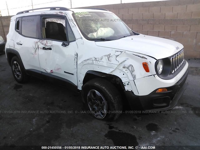 ZACCJBAB6HPG05605 - 2017 JEEP RENEGADE SPORT Սպիտակ լուսանկար 6