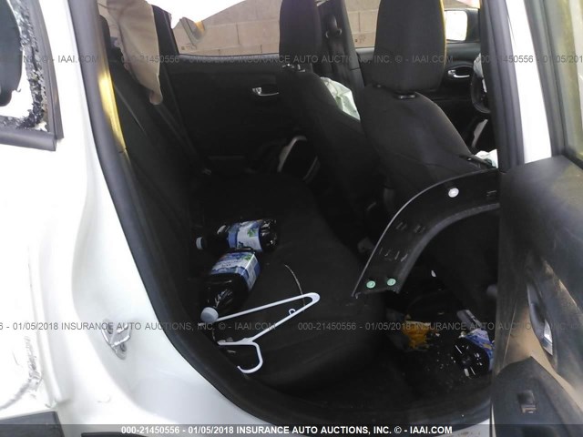 ZACCJBAB6HPG05605 - 2017 JEEP RENEGADE SPORT Սպիտակ լուսանկար 8