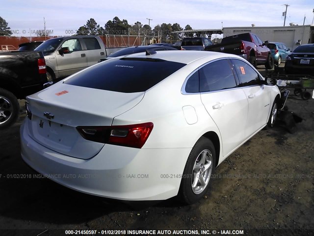 1G1ZB5ST8JF102546 - 2018 CHEVROLET MALIBU LS 白色 照片 4