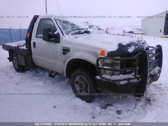 1FTWF31R28EE11034 - 2008 FORD F350 WHITE photo 1