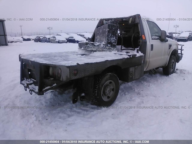 1FTWF31R28EE11034 - 2008 FORD F350 WHITE photo 4