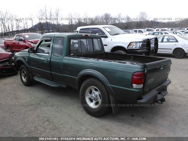 1FTZR15X4YPA34695 - 2000 FORD RANGER SUPER CAB GREEN photo 3