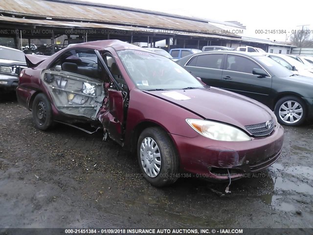4T1BE32KX3U250428 - 2003 TOYOTA CAMRY LE/XLE/SE RED photo 1