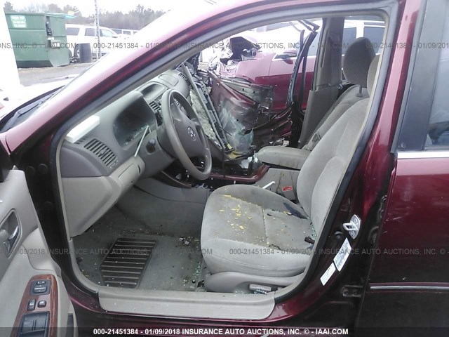 4T1BE32KX3U250428 - 2003 TOYOTA CAMRY LE/XLE/SE RED photo 5