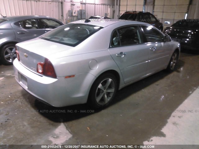 1G1ZC5E07CF119050 - 2012 CHEVROLET MALIBU 1LT 银色 照片 4