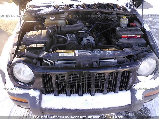 1J4GL48K94W301057 - 2004 JEEP LIBERTY SPORT BLACK photo 10