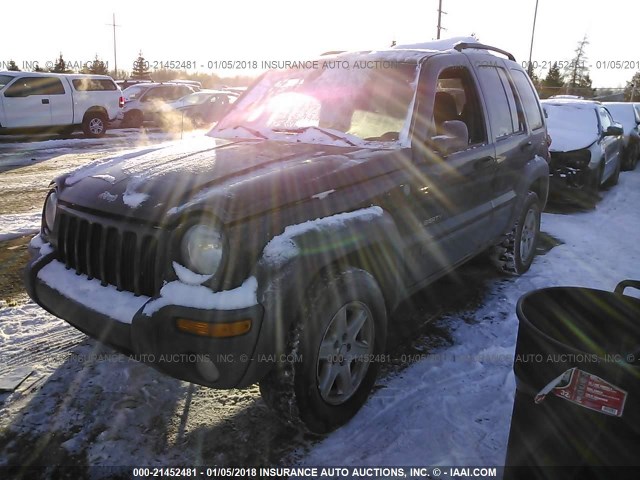 1J4GL48K94W301057 - 2004 JEEP LIBERTY SPORT BLACK photo 2