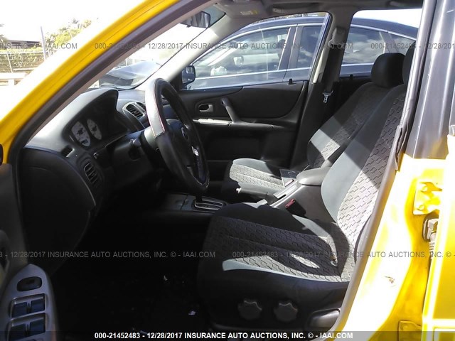 JM1BJ246321493542 - 2002 MAZDA PROTEGE PR5 YELLOW photo 5