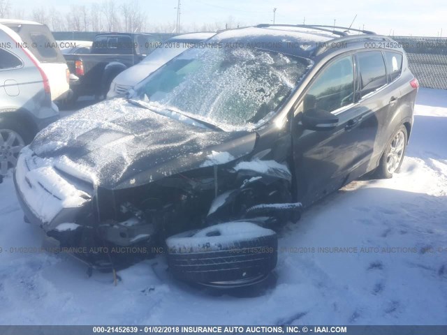 1FMCU9H97DUC92684 - 2013 FORD ESCAPE SEL GRAY photo 2