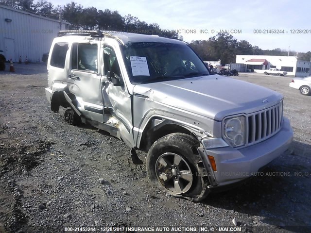 1J8GN28K98W102870 - 2008 JEEP LIBERTY SPORT SILVER photo 6