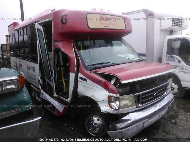 1FDXE45F53HB37103 - 2003 FORD E450 WHITE photo 1