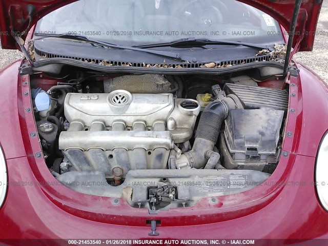 3VWPW3AG5AM010707 - 2010 VOLKSWAGEN NEW BEETLE Qırmızı foto 10