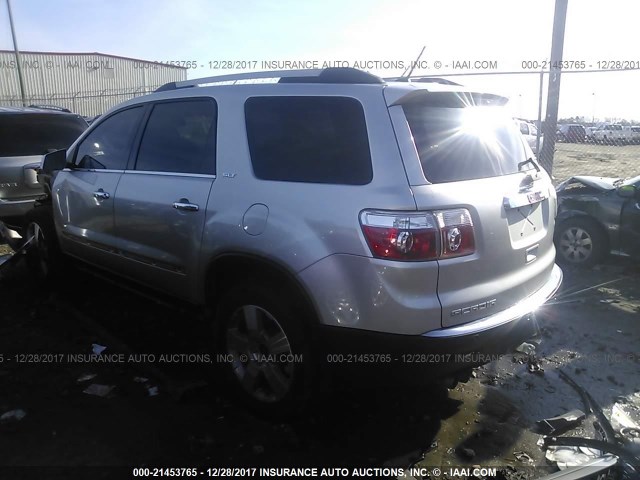 1GKKRRED0BJ112149 - 2011 GMC ACADIA SLT-1 SILVER photo 3