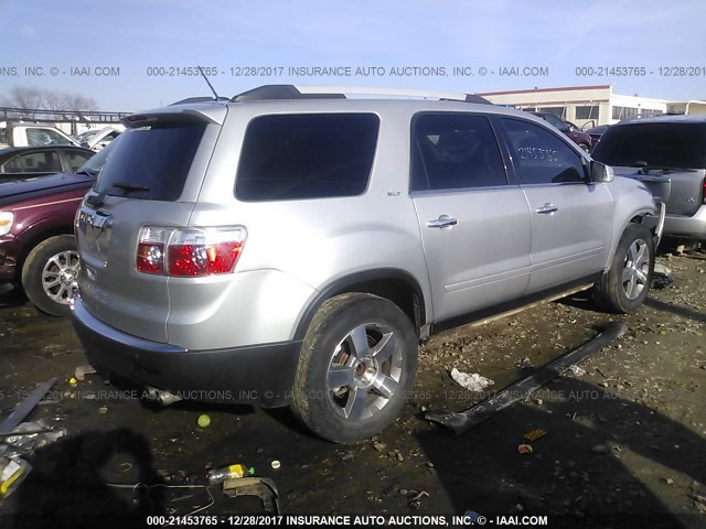 1GKKRRED0BJ112149 - 2011 GMC ACADIA SLT-1 SILVER photo 4