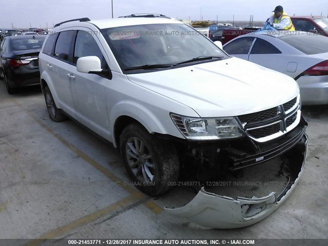 3C4PDCBG6FT539989 - 2015 DODGE JOURNEY SXT WHITE photo 1