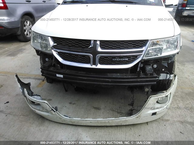 3C4PDCBG6FT539989 - 2015 DODGE JOURNEY SXT WHITE photo 6