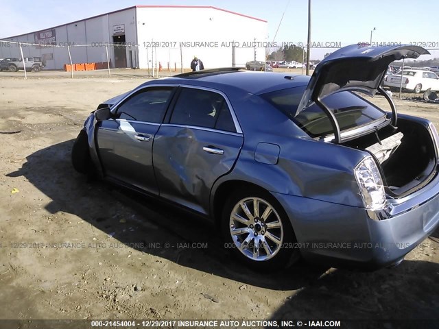 2C3CA5CGXBH580828 - 2011 CHRYSLER 300 LIMITED BLUE photo 3